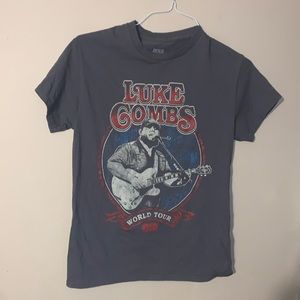 Luke Combs Small Gray 2023 World Tour T-shirt